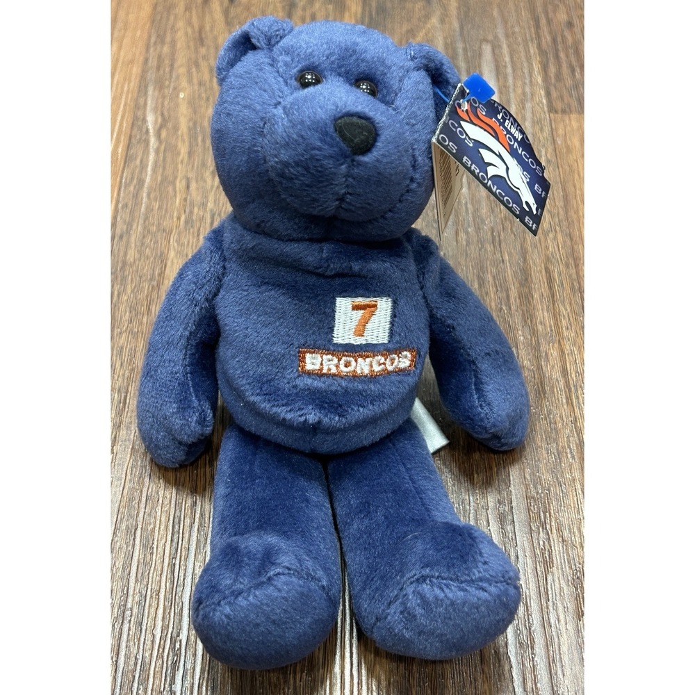 Vintage‎ Denver Broncos John Elway blue bear Limited Treasures Pro Bears NFL NWT